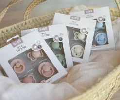 BIBS Pack Chupetes BIB Try-It Ivory^ Chupetes Con Diseños