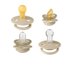 BIBS Pack Chupetes BIB Try-It Vanilla^ Chupetes Con Diseños