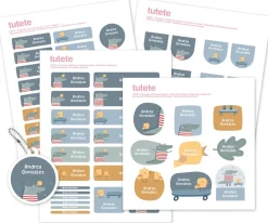 Tutete Pack Combinado Termo y Pegatinas Croc