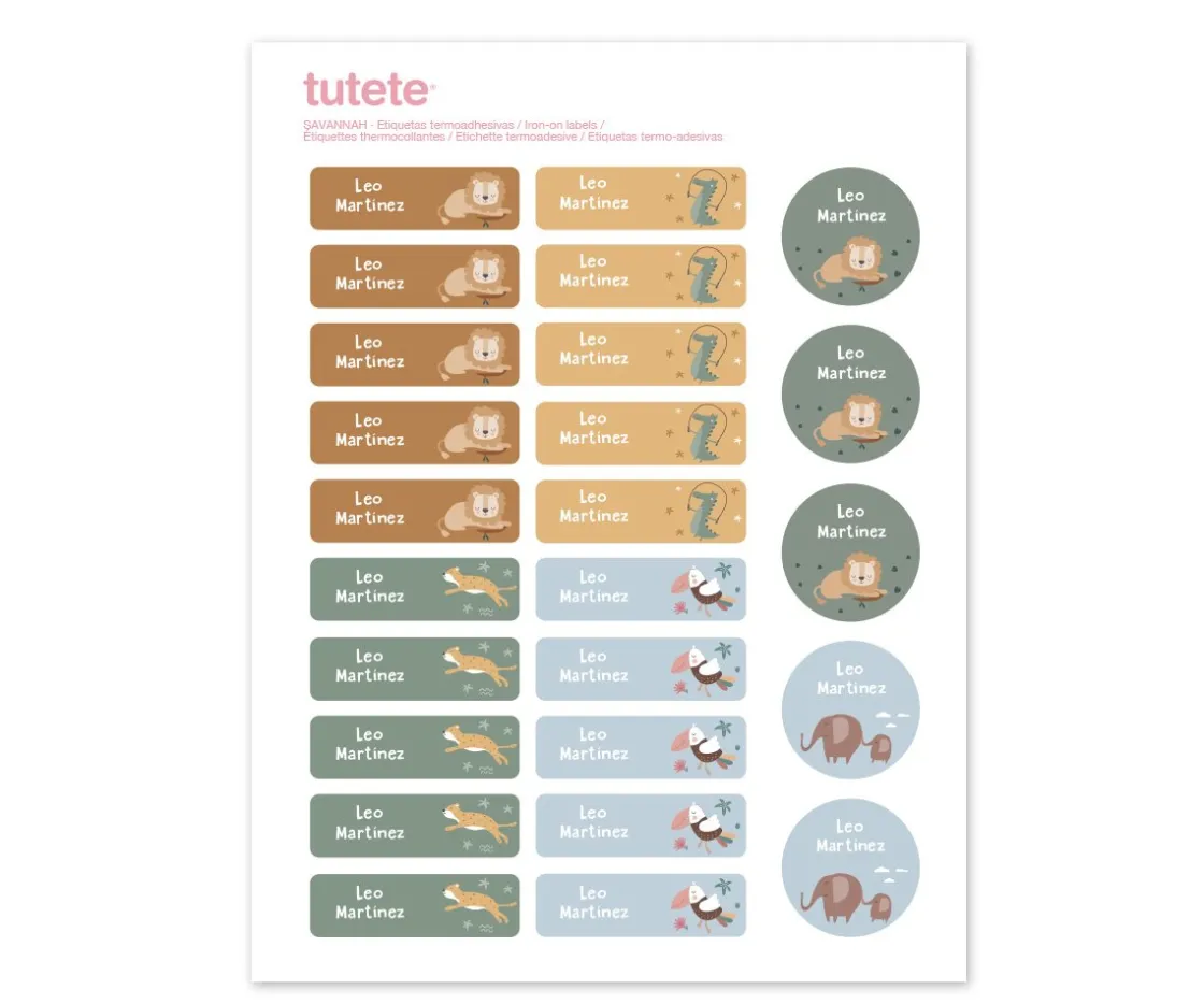Tutete Pack Combinado Termo y Pegatinas Savannah^ Colecciones Vuelta Al Cole