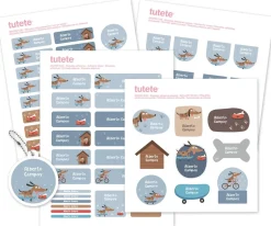 Tutete Pack Combinado Termo y Pegatinas Skater Dog