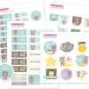 Tutete Pack Combinado Termo y Pegatinas Osito^ Etiquetas Personalizadas