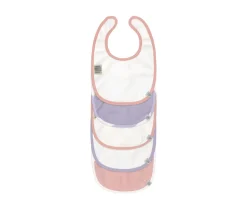 Lassig Pack de 5 Baberos Happy Fruits Peach / Pastel Lilac^ Baberos