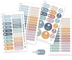 Tutete Pack Guardería Atardecer Estrella^ Etiquetas Personalizadas