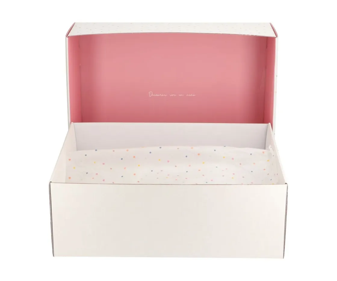 Tutete Pack Regalo Recién Nacido Personalizable Rainbow Dots Rosa^ Regalos Para Bebés