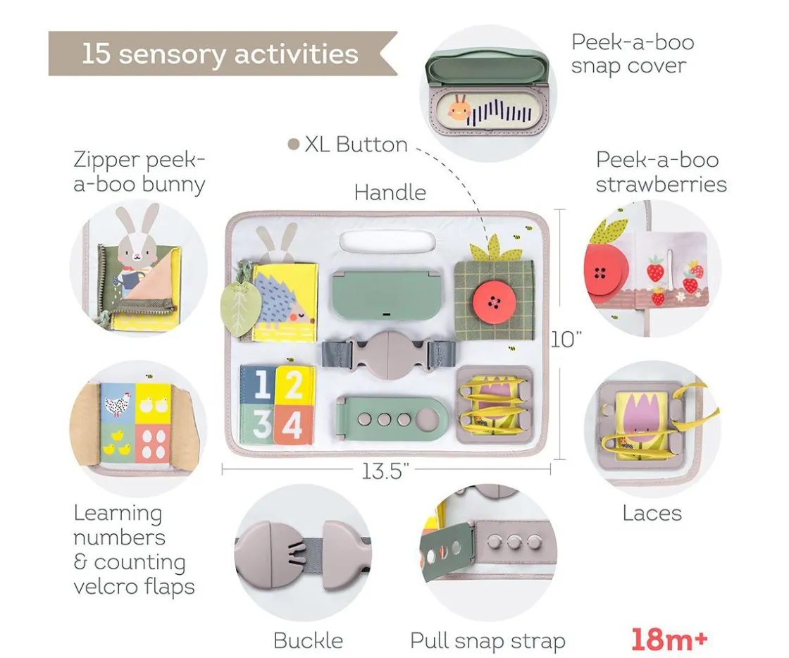 Niños Taf Toys Panel de Actividades Urban Garden