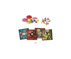 Djeco Papel Creativo 3D Rock'n Rosas^Niños Manualidades Para Niños