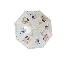 CyP Brands Paraguas Manual Infantil Bluey Transparente Sage^ Paraguas Infantiles