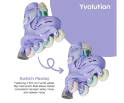 Yvolution Patines Twista Lila T.30-34^Niños Patinetes