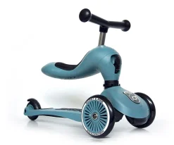 Niños Scoot and Ride Patinete 2 en 1 Highwaykick One Steel