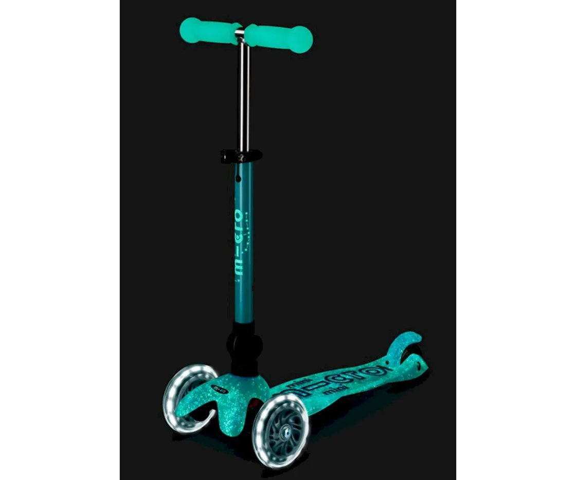 Niños Micro Patinete Deluxe Plegable Orion Glow Led Azul