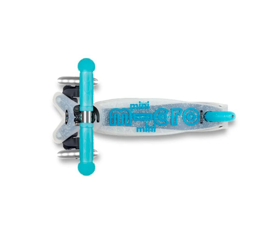 Niños Micro Patinete Deluxe Plegable Orion Glow Led Azul