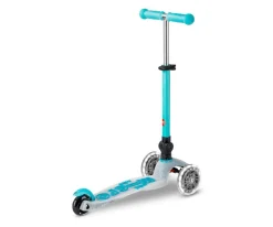 Niños Micro Patinete Deluxe Plegable Orion Glow Led Azul