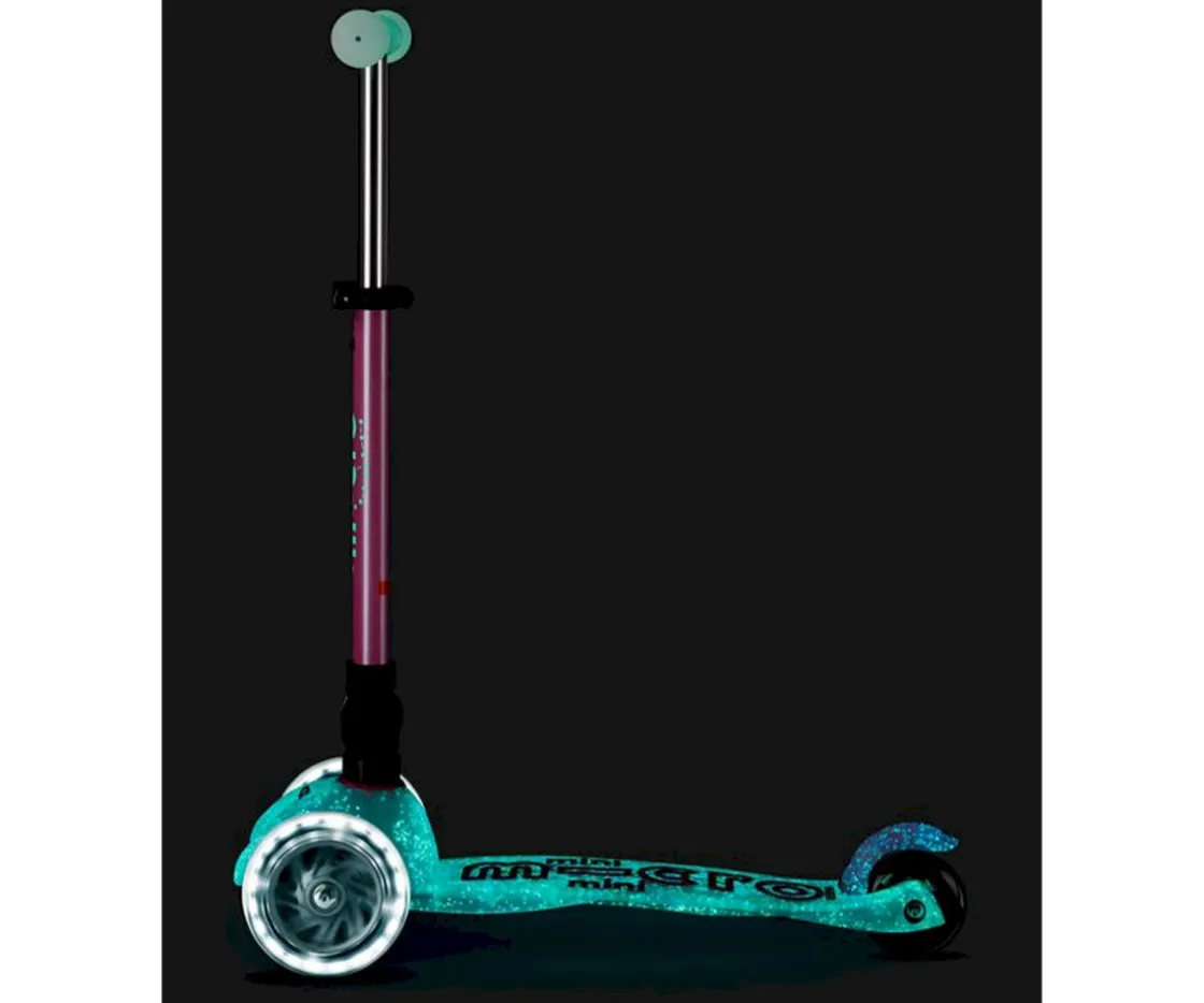 Niños Micro Patinete Deluxe Plegable Orion Glow Led Rosa