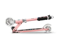 Niños Micro Patinete Sprite Rosa Pastel Led