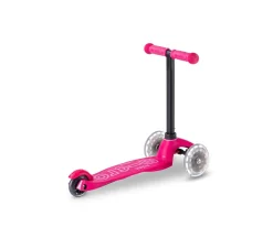 Niños Micro Patinete Mini 4 en 1 Deluxe LED Rosa
