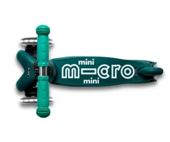 Niños Micro Patinete Mini Deluxe Eco Verde con Luces LED