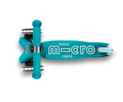 Niños Micro Patinete Mini Deluxe Aqua Luces LED