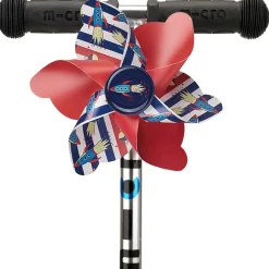 Niños Micro Patinete Mini Deluxe Glow Lime con Luces LED + Molinillo Cohete