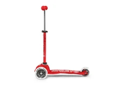 Niños Micro Patinete Mini Deluxe Rojo Luces LED