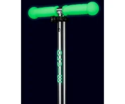 Niños Micro Patinete Mini Deluxe Glow Lime con Luces LED + Molinillo Unicornio