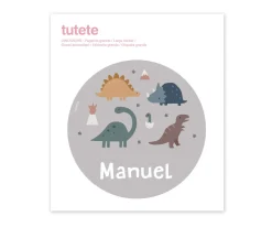 Tutete Pegatina Grande Dinos World para Caja Almuerzo^ Colecciones Vuelta Al Cole