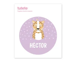 Tutete Pegatina Grande Leopardo para Caja Almuerzo