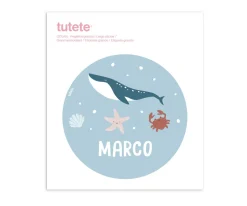 Tutete Pegatina Grande Ocean para Caja Almuerzo