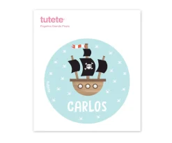 Tutete Pegatina Grande Pirata para Caja Almuerzo