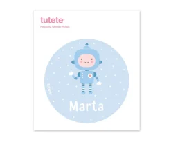 Tutete Pegatina Grande Robot para Caja Almuerzo