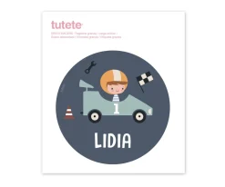 Tutete Pegatina Grande Speed Racers para Caja Almuerzo