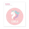 Tutete Pegatina Grande Unicornio para Caja Almuerzo