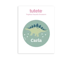 Tutete Pegatina Pequeña Dinosaurio para Botella y Cajas Almuerzo^ Colecciones Vuelta Al Cole