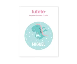 Tutete Pegatina Pequeña Dragón para Botella y Cajas Almuerzo