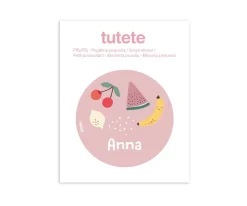 Tutete Pegatina Pequeña Fruits para Botella y Cajas Almuerzo