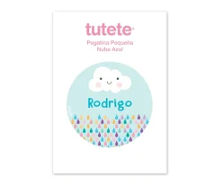 Tutete Pegatina Pequeña Nube Azul