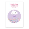 Tutete Pegatina Pequeña Nube Lila