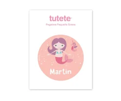 Tutete Pegatina Pequeña Sirena para Botella y Cajas Almuerzo