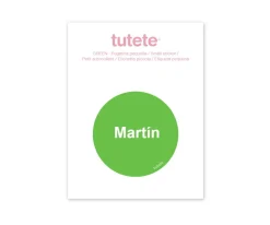 Tutete Pegatina Pequeña Verde para Botella