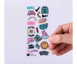 Omy Pegatinas Fluorescentes Iconic Messages^Niños Manualidades Para Niños