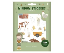 Niños Little Dutch Pegatinas para Ventana Little Farm