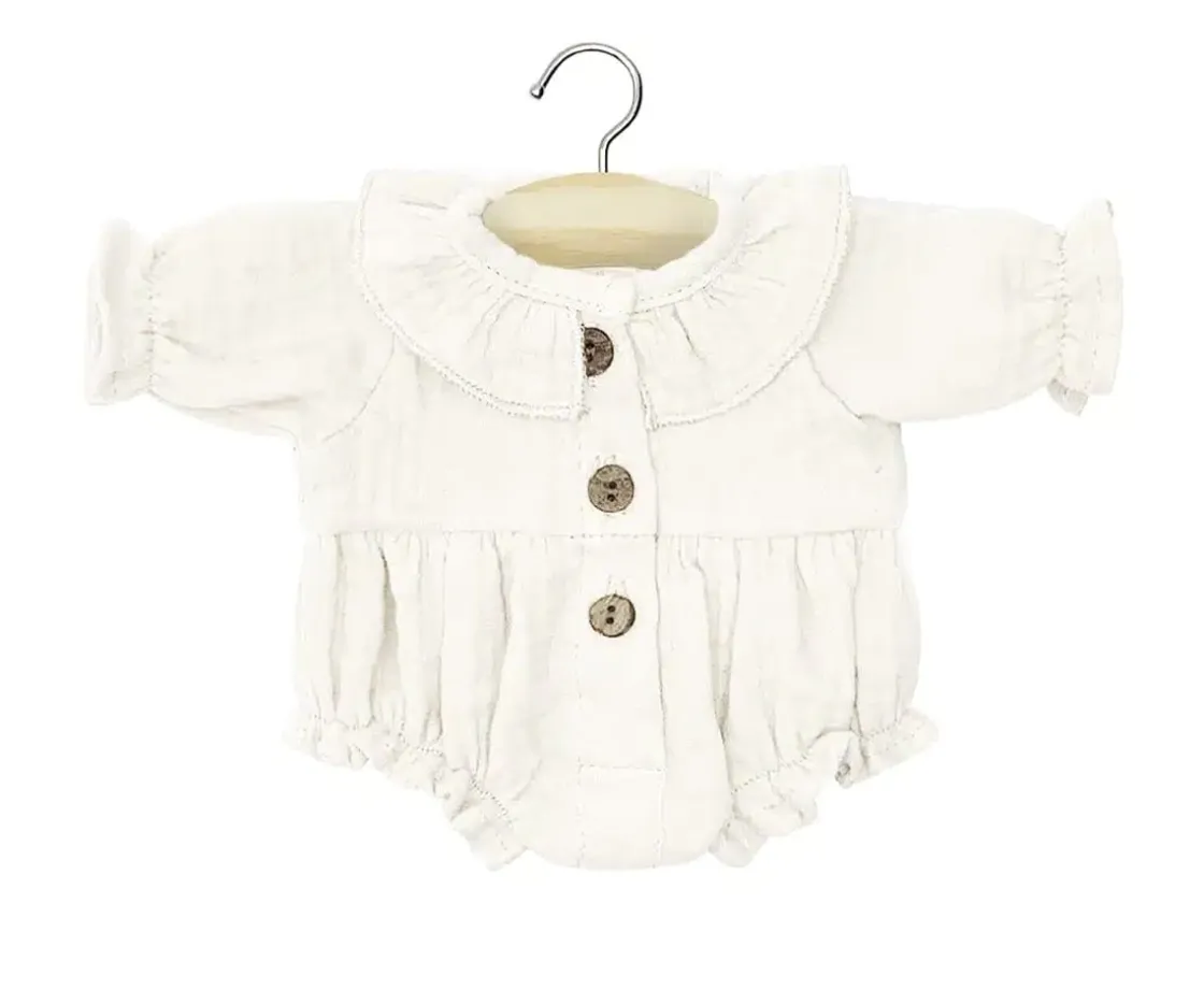 Minikane Pelele Léonore Gasa de Algodón Crudo para Muñeco Gordis^Niños Accesorios Para Muñecas