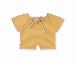Niños WE ARE GOMMU Pelele para Muñecos Gommu Rayas Amarillo-Crema