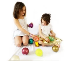 Niños Ratatam Pelota Glitter Rosa Neón 10 cm