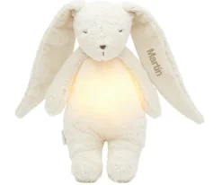 Moonie Peluche Luz-Sonido Conejo Orgánico 2.0 Polar Personalizable