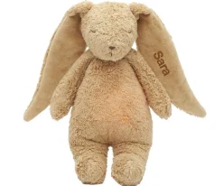 Niños Moonie Peluche Luz-Sonido Conejo Orgánico 2.0 Cappuccino Personalizable