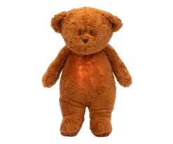 Niños Moonie Peluche Luz-Sonido Oso Orgánico 2.0 Caramel