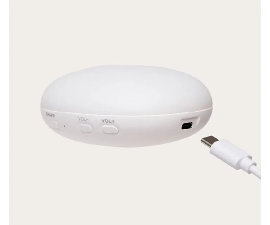 Niños Moonie Peluche Luz-Sonido Oso Orgánico 2.0 Capuccino