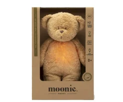 Niños Moonie Peluche Luz-Sonido Oso Orgánico 2.0 Capuccino