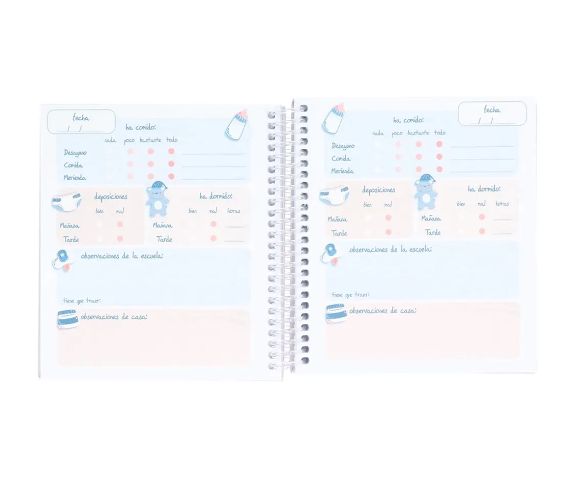 Labor Viva Pequeña Agenda Guardería Personalizable Tutete Magical Unicorn